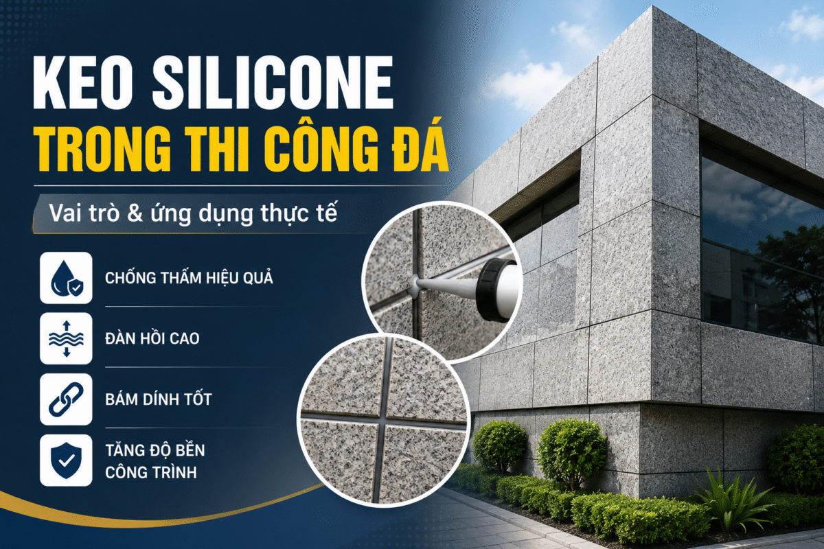 Keo Silicone Trong Thi Công Đá: Vai Trò Và Ứng Dụng Thực Tế